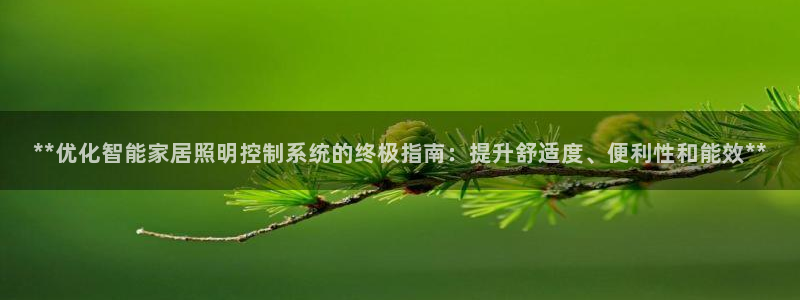 **优化智能家居照明控制系统的终极指南：提升舒适度、便利性和能效**