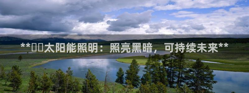 **☀️太阳能照明：照亮黑暗，可持续未来**