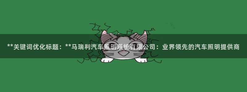 **关键词优化标题：**马瑞利汽车照明系统有限公司：业界领先的汽车照明提供商
